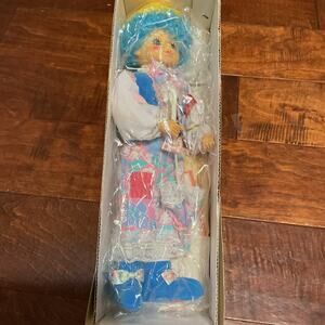 Vintage Authentic Brinns April Calendar Clown Limited Edition 1988 Doll